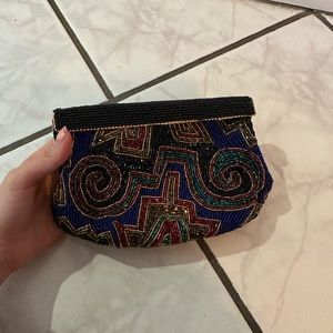 Lauren alexandra beaded clutch